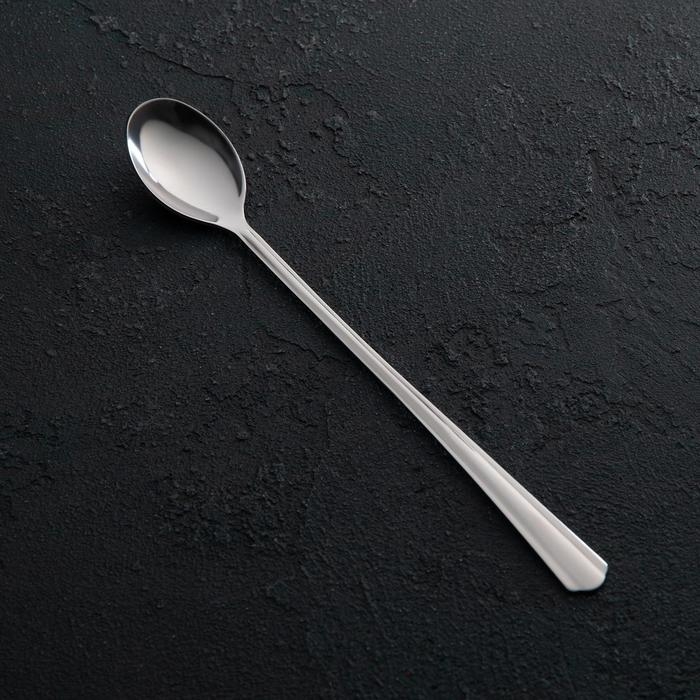 Ложка для коктейля «Новинка», длина 19,7 см, толщина 1,5 мм, упрощённой обработки, цвет серебряный Ложка для коктейля «Новинка», длина 19,7 см, толщина 1,5 мм, упрощённой обработки, цвет серебряный