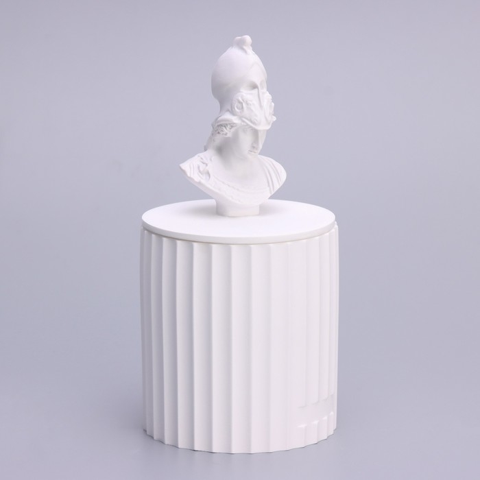 Свеча в бетоне ароматическая  Свеча в бетоне ароматическая "Бог Арес", 13х7 см, цветущий жасмин, соевый воск, 160 г