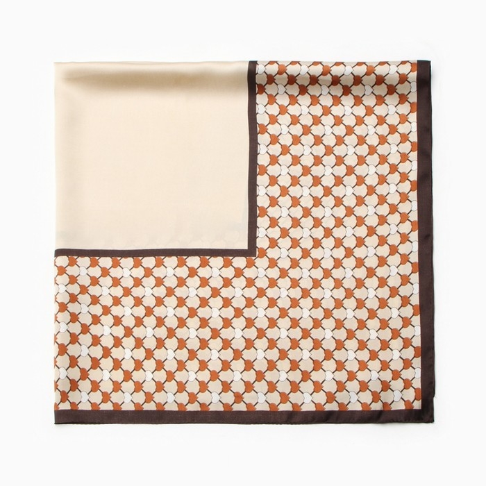 Платок женский MINAKU 70*70 см, коричневый Платок женский MINAKU 70*70 см, коричневый