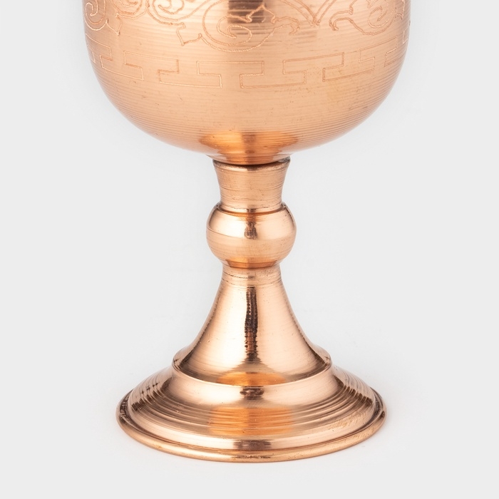 Бокал медный, 150 мл, d=5,5 см, h=11,5 см, c узором, 1 сорт Бокал медный, 150 мл, d=5,5 см, h=11,5 см, c узором, 1 сорт