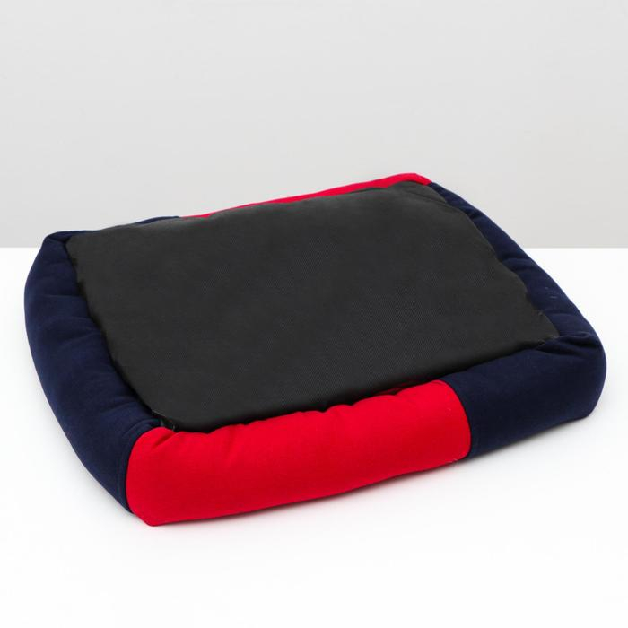 Диван мягкий, 52 х 42 х 10 см, кашемир, черно-красный Диван мягкий, 52 х 42 х 10 см, кашемир, черно-красный