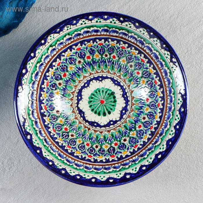 Супница Риштанская Керамика  Супница Риштанская Керамика "Узоры", 28 см, микс