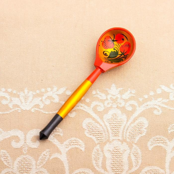 Набор «Розетка с ложкой», 10×4×10 см, хохлома Набор «Розетка с ложкой», 10×4×10 см, хохлома