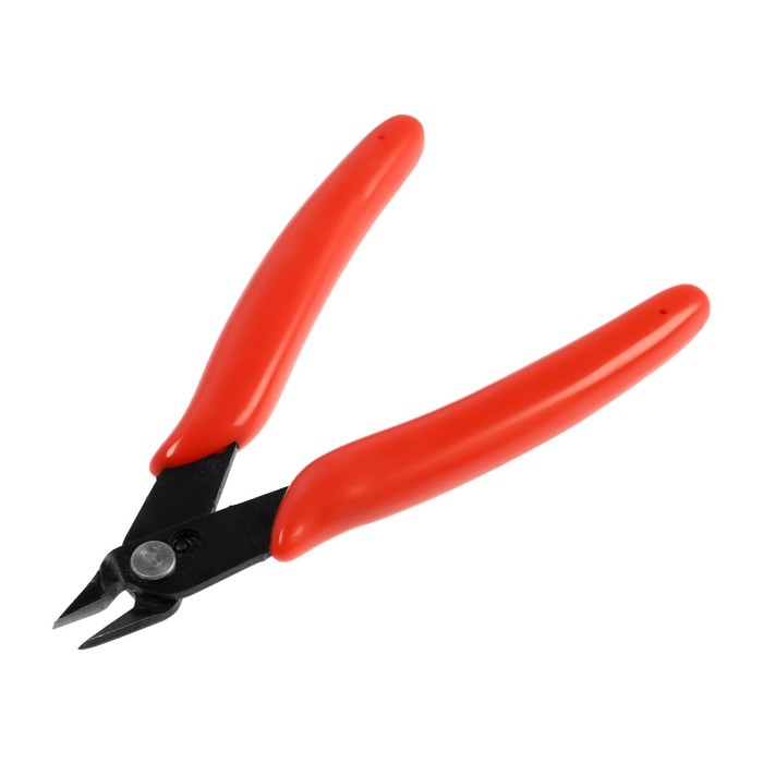 Кусачки для электроники ЛОМ mini, боковые, пластиковые рукоятки, 130 мм Кусачки для электроники ЛОМ mini, боковые, пластиковые рукоятки, 130 мм