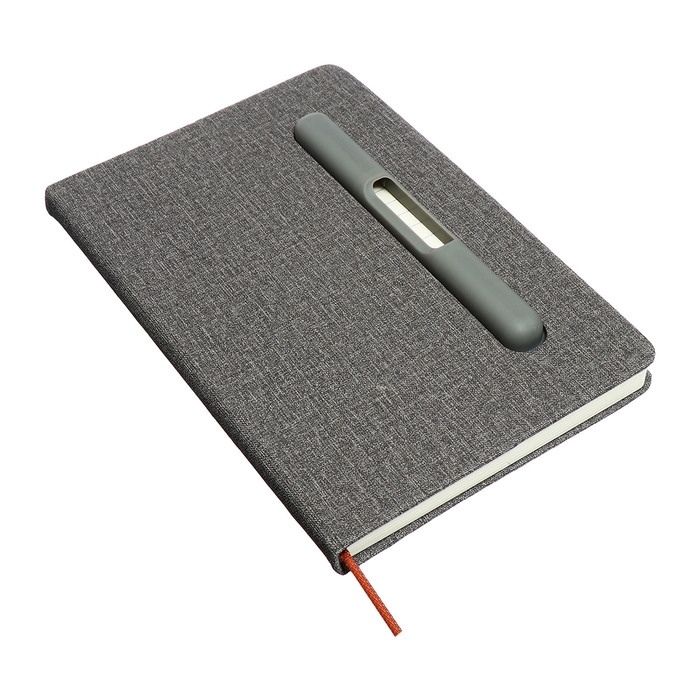Ежедневник недатированный A5, 96л, лин, держатель для телефона/планшета/ручки, Серый Ежедневник недатированный A5, 96л, лин, держатель для телефона/планшета/ручки, Серый
