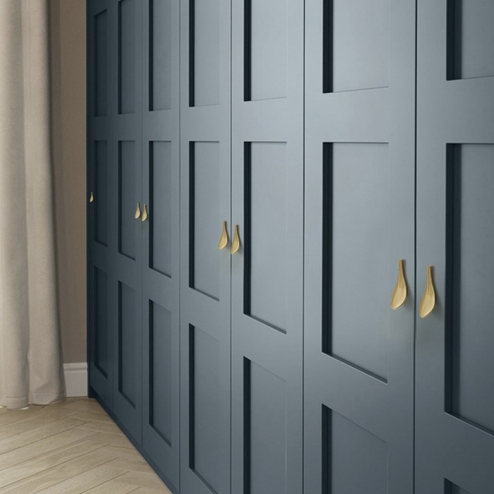 Ручка-скоба CAPPIO "Лепесток" RSC017, м/о 32 мм, 88х30 мм, цвет сатиновое золото