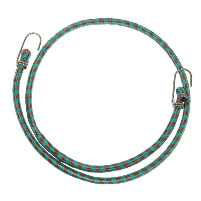 Резинка для крепления багажа TORSO, 120 см, d10 мм, металлические крючки, МИКС Резинка для крепления багажа TORSO, 120 см, d10 мм, металлические крючки, МИКС