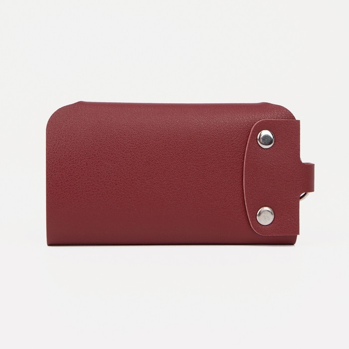 Ключница на кнопках, 11 см, 7 карабинов, цвет красный Ключница на кнопках, 11 см, 7 карабинов, цвет красный