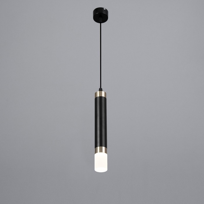Светильник BayerLux Подвес BayerLuxной Светильник BayerLux Подвес BayerLuxной "Вартона" LED 6Вт 4000К черный золото 4х4х27-227см