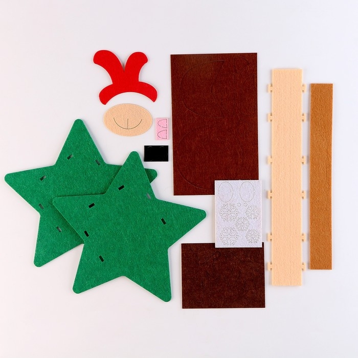 Набор для создания корзинки из фетра «Новый год! Веселый олень» Набор для создания корзинки из фетра «Новый год! Веселый олень»