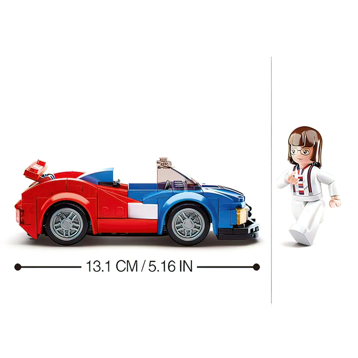 Конструктор гоночная машина Sluban Автоклуб, 164 детали, 6+ Конструктор гоночная машина Sluban Автоклуб, 164 детали, 6+