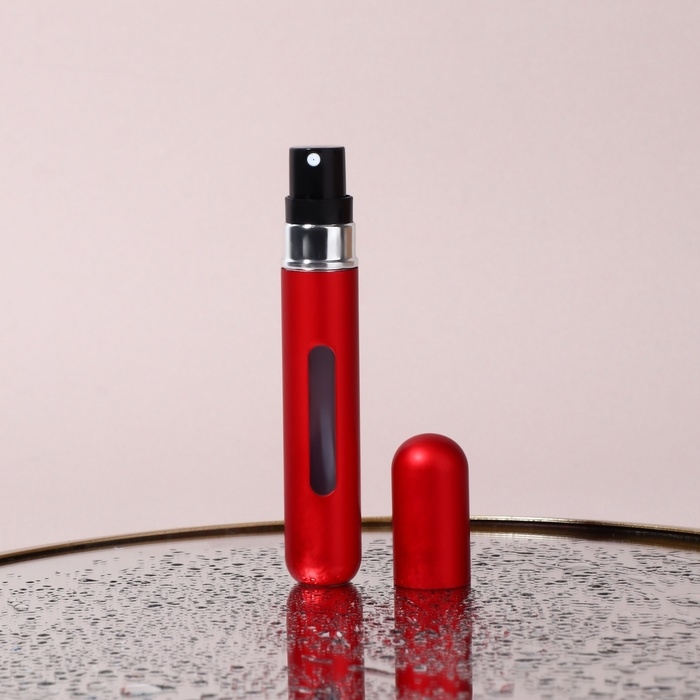 Атомайзер для парфюма, с распылителем, 10 мл, цвет красный Атомайзер для парфюма, с распылителем, 10 мл, цвет красный