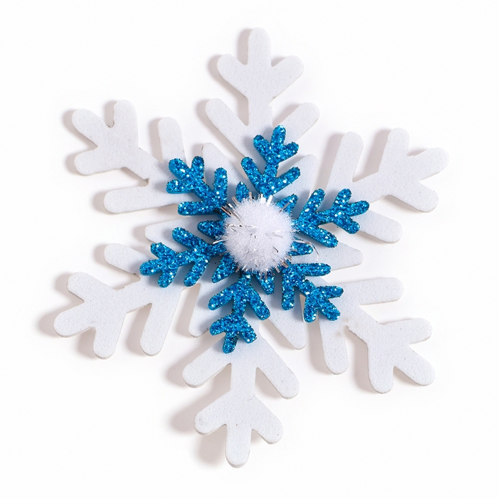 Новый год! Декор «Снежинки», набор 6 шт. Новый год! Декор «Снежинки», набор 6 шт.