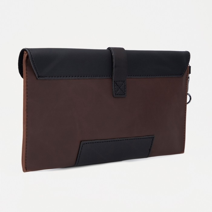 Клатч мужской, цвет чёрный/коричневый Клатч мужской, цвет чёрный/коричневый