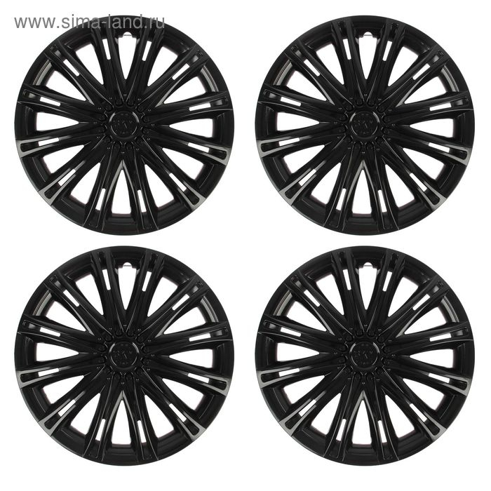 Колпаки колесные R13 Колпаки колесные R13 "СКАЙ", черный глянец , набор 4 шт