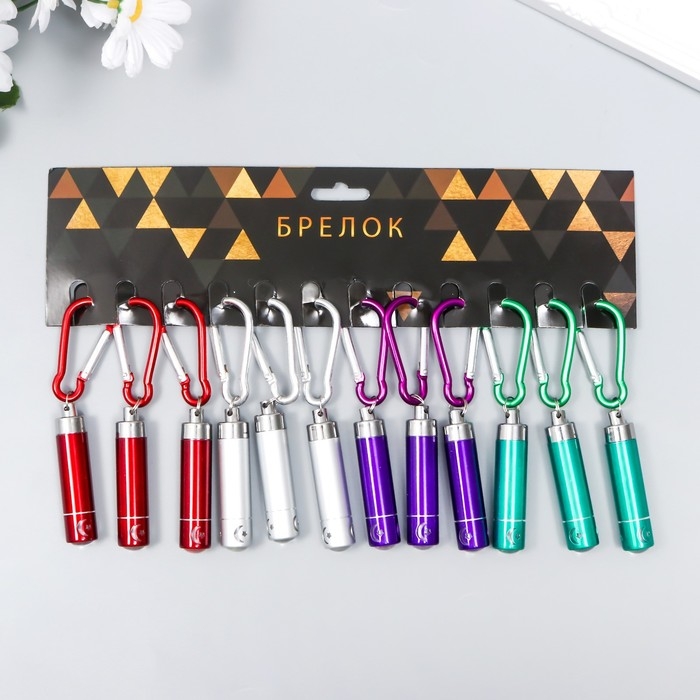 Фонарик на карабине Фонарик на карабине "Серебряный луч" 5,8х1,2х1,2 см