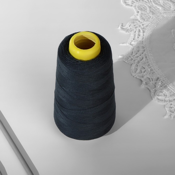 Нитки 20/2, 2700 м, цвет тёмно-серый Нитки 20/2, 2700 м, цвет тёмно-серый