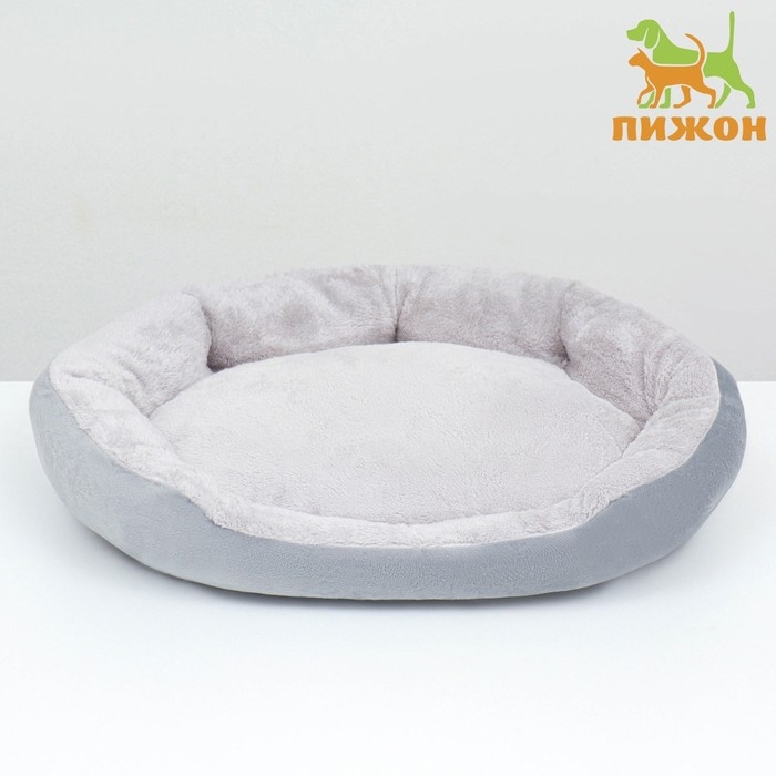 Лежанка для животных  Лежанка для животных "Кувшинка", 50 см, серая