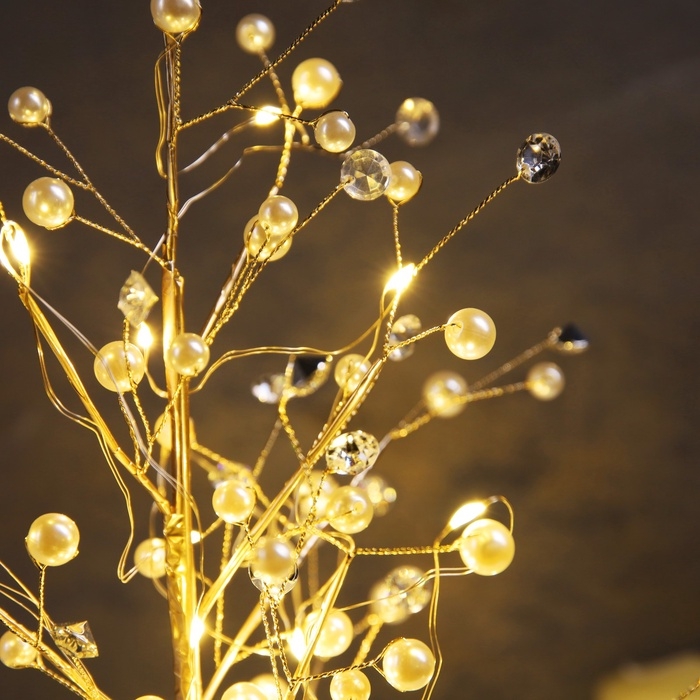 Светодиодный куст «Капли росы» 35 × 26 × 3 см, 10 LED, постоянное свечение, от батареек CR2032х2 (в комплекте), свечение тёплое белое Светодиодный куст «Капли росы» 35 × 26 × 3 см, 10 LED, постоянное свечение, от батареек CR2032х2 (в комплекте), свечение тёплое белое