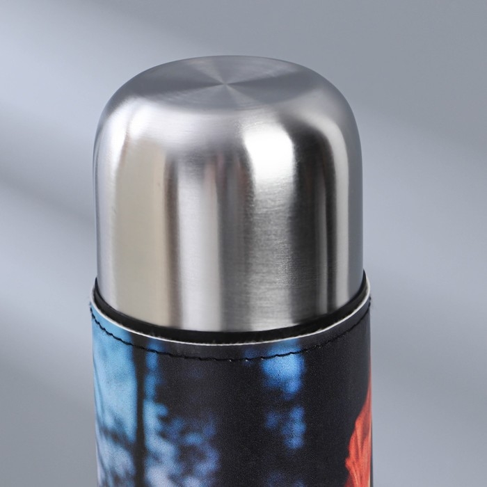 Термос «Огонь» в кожзаме, MODE FORREST, 750 мл, время сохранения тепла 16-18 ч Термос «Огонь» в кожзаме, MODE FORREST, 750 мл, время сохранения тепла 16-18 ч