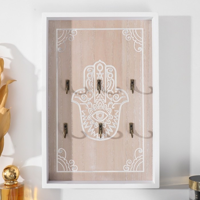 Крючки декоративные дерево Крючки декоративные дерево "Рука Фатимы" 20х3х30 см