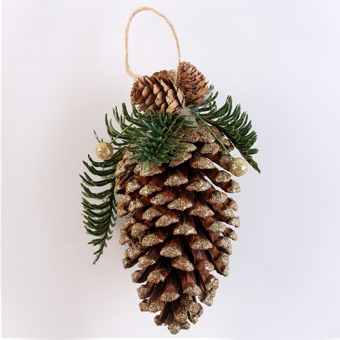 Шишка декоративная « Новогодняя» 12 × 12 × 18,5 см Шишка декоративная « Новогодняя» 12 × 12 × 18,5 см