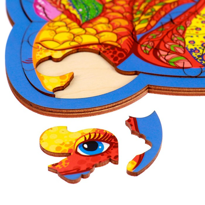 Пазл деревянный фигурный «Рыбка», 64 элементов Пазл деревянный фигурный «Рыбка», 64 элементов