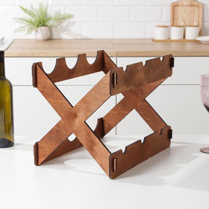 Подставка для 6 бутылок, 30×40×27 см Подставка для 6 бутылок, 30×40×27 см