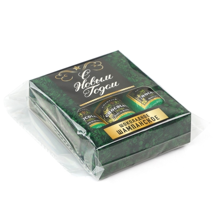 Шоколадные фигурки «С новым годом: шампанское» Шоколадные фигурки «С новым годом: шампанское»