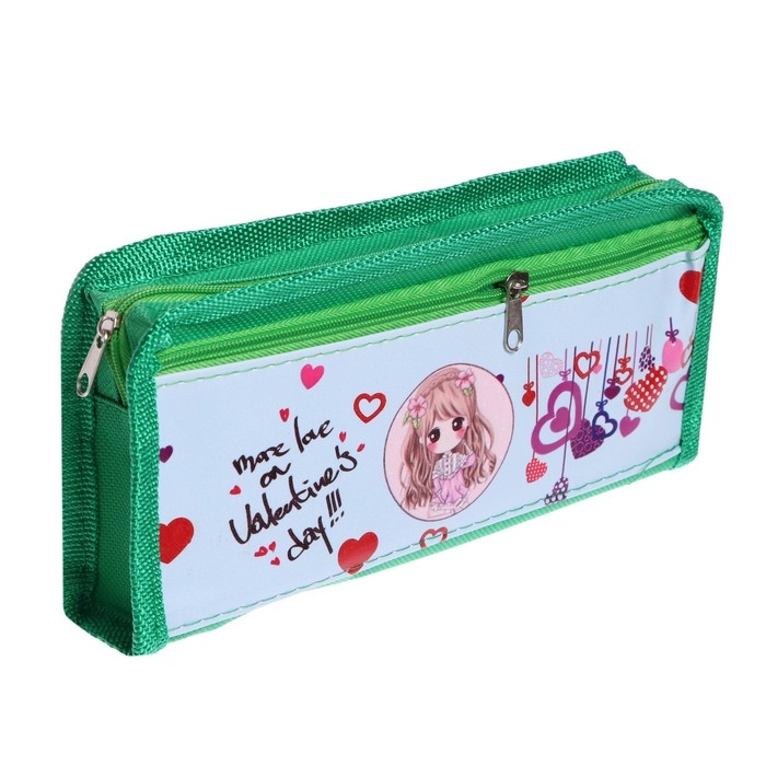 Пенал школьный Пенал школьный "Аниме" на молнии, 2 отделения, МИКС