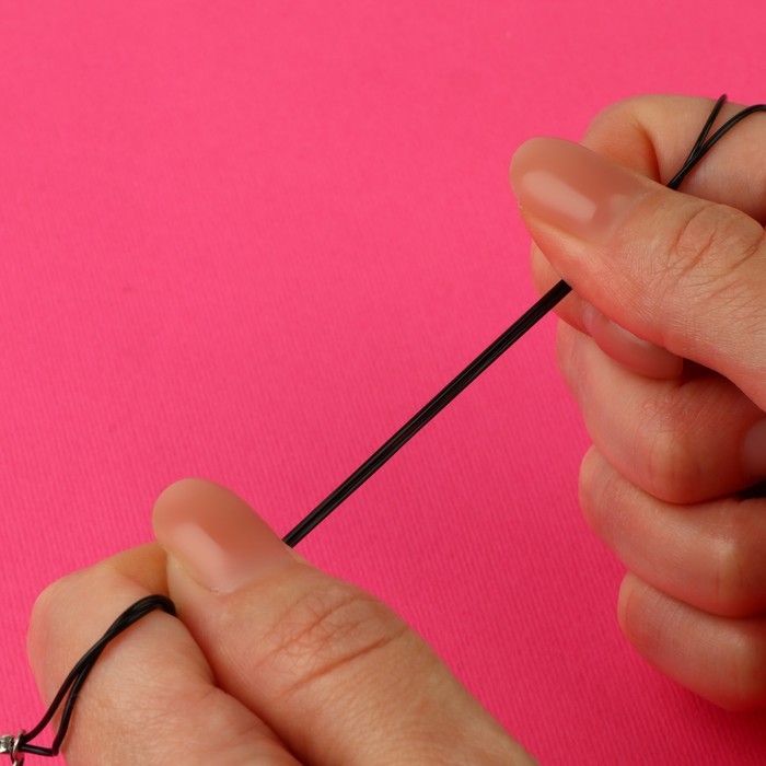 Бретели силиконовые, фурнитура металл, 1 мм, 40 см, пара, цвет чёрный Бретели силиконовые, фурнитура металл, 1 мм, 40 см, пара, цвет чёрный