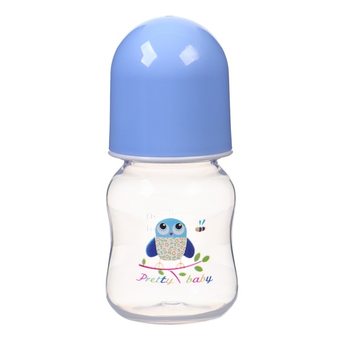 Бутылочка для кормления, классическое горло, 60 мл., от 3 мес., цвет голубой Бутылочка для кормления, классическое горло, 60 мл., от 3 мес., цвет голубой