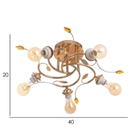 Люстра "Арден" БП 5х40Вт Е27 Золото МОДЕЛЬ: 2600551 10662079
