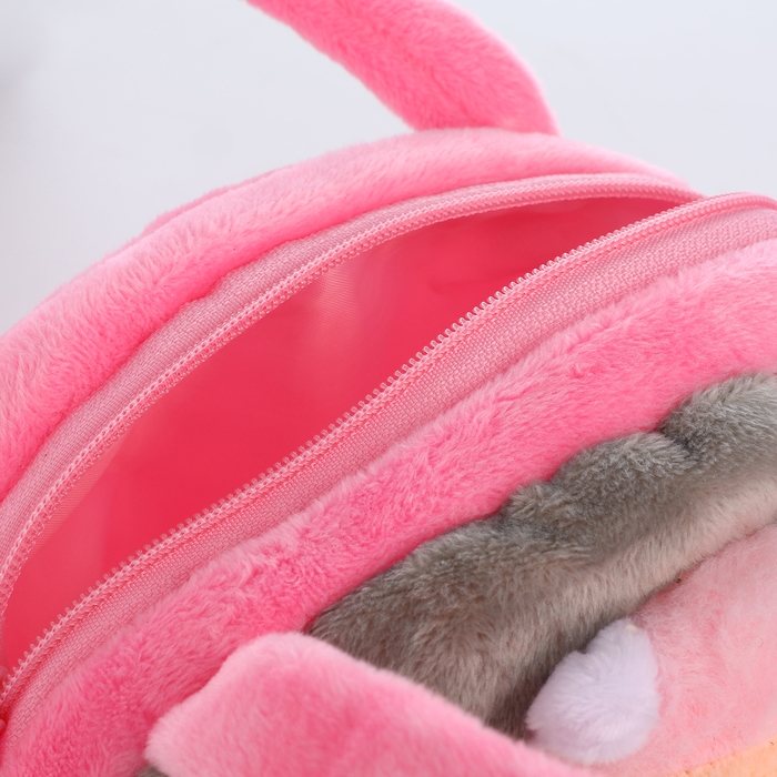 Сумка детская на молнии «Выбражулька», цвет розовый