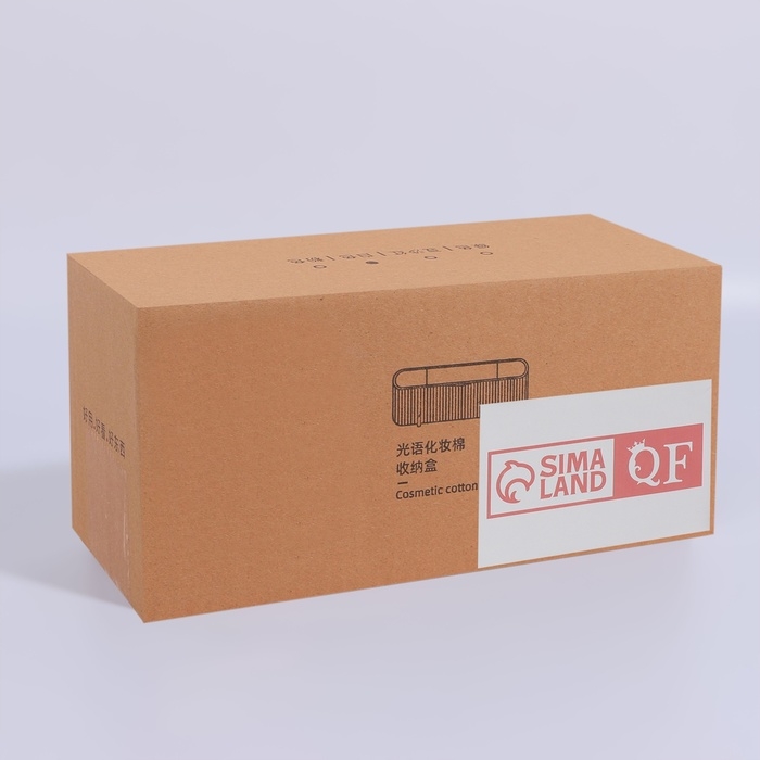 Органайзер для хранения, с крышкой, 3 секции, 21 × 8 × 9 см, цвет белый/розовое-золото