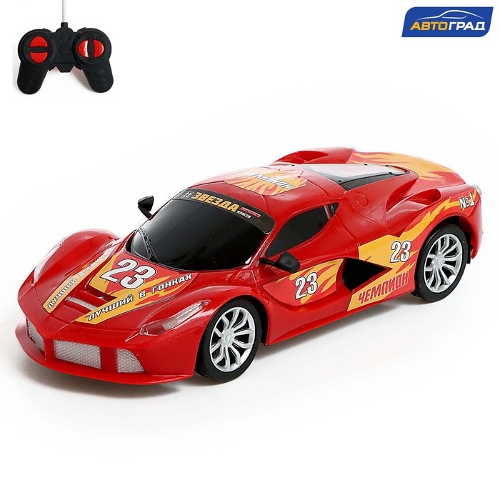 Машина радиоуправляемая «СпортКар», работает от батареек, цвет красный Машина радиоуправляемая «СпортКар», работает от батареек, цвет красный