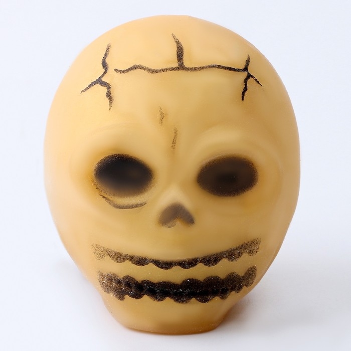 Хэллоуин. Антистресс сквиш мялка «Череп», с наклейками, цвета МИКС Хэллоуин. Антистресс сквиш мялка «Череп», с наклейками, цвета МИКС