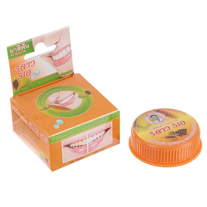 Зубная паста 5 Star Cosmetic с травами и экстрактом папайи, 25 г Зубная паста 5 Star Cosmetic с травами и экстрактом папайи, 25 г