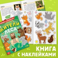 Набор 3 в 1 «Жители леса»: 12 пазлов, книга с наклейками, раскраска