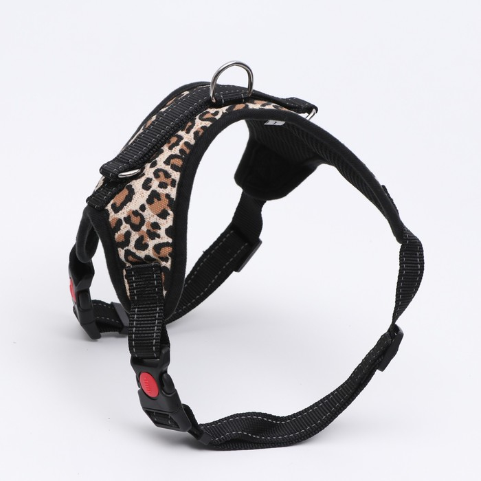 Шлейка К7 мягкая светоотражающая, размер L, ОГ 64-86 см, вес 18- 27,5 кг, леопард Шлейка К7 мягкая светоотражающая, размер L, ОГ 64-86 см, вес 18- 27,5 кг, леопард