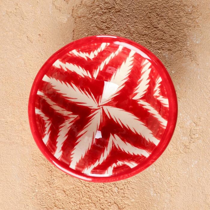 Пиала Риштанская керамика  Пиала Риштанская керамика "Атлас", 8,5 см, малая коньячная