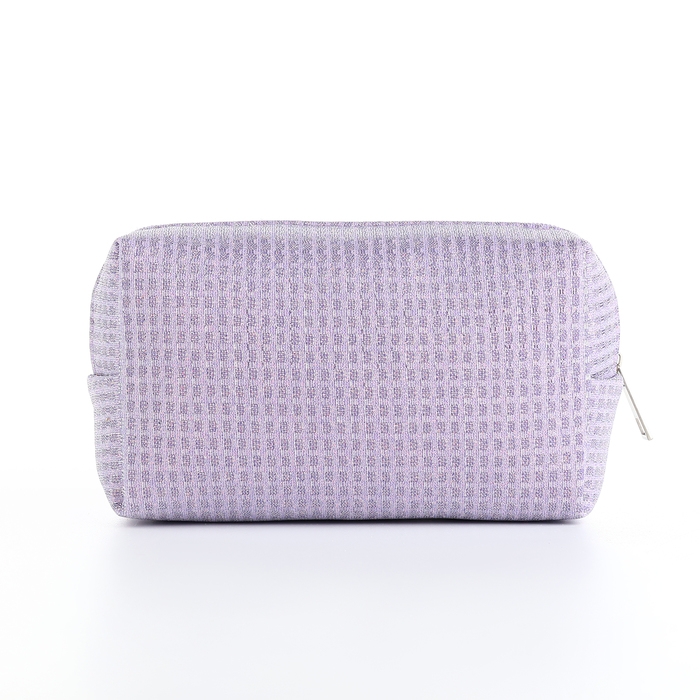 Косметичка на молнии, цвет сиреневый Косметичка на молнии, цвет сиреневый