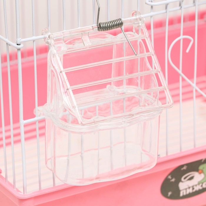 Клетка для птиц укомплектованная Bd-1/4f, 30 х 23 х 39 см, розовая Клетка для птиц укомплектованная Bd-1/4f, 30 х 23 х 39 см, розовая