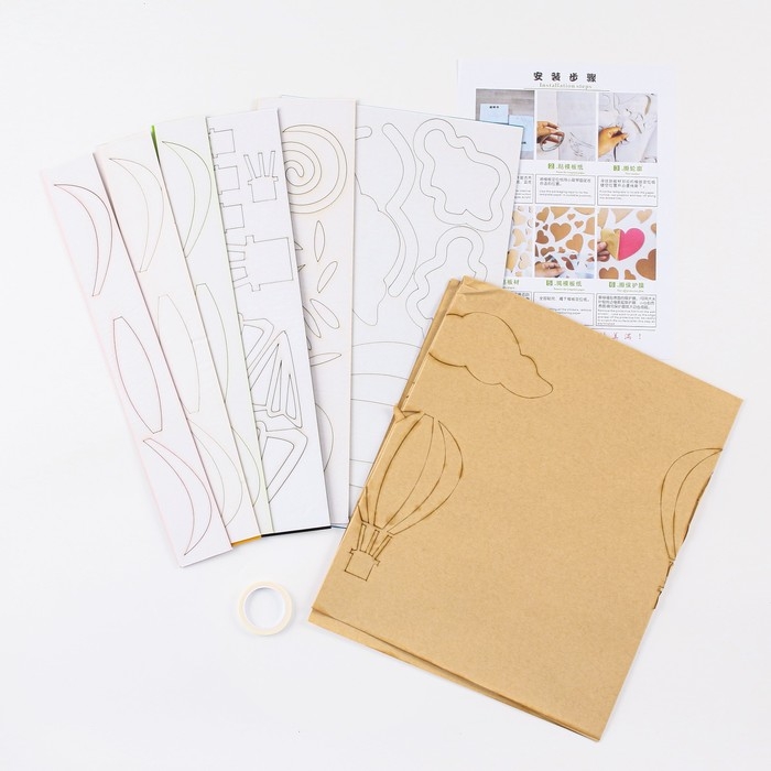 Наклейки интерьерные Наклейки интерьерные "Небо", детские, декор на стену, панно 120 х 56 см