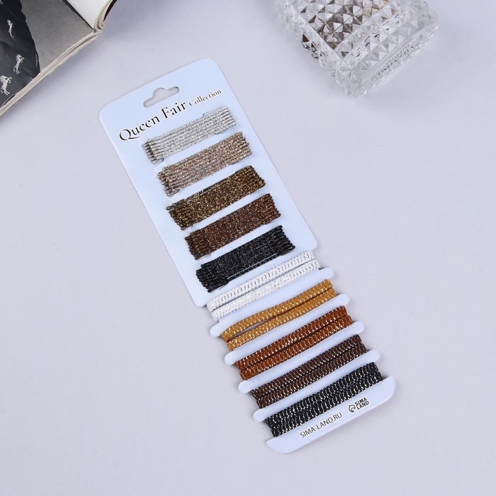 Набор для волос Набор для волос "Сказка" (40 невидимок, 10 резинок) блестки