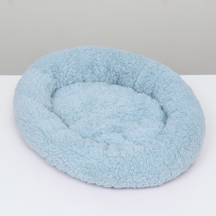 Лежанка для собак и кошек «Уют», мягкий мех, 45 х 35 х 11 см, голубая Лежанка для собак и кошек «Уют», мягкий мех, 45 х 35 х 11 см, голубая