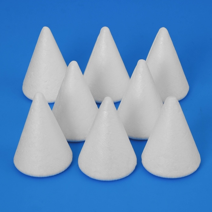 Набор конусов из пенопласта, 6 см, 8 шт Набор конусов из пенопласта, 6 см, 8 шт