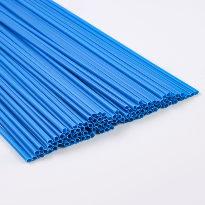Трубочка для шаров и флагштоков, d=5 мм, цвет синий, набор 100 шт. Трубочка для шаров и флагштоков, d=5 мм, цвет синий, набор 100 шт.