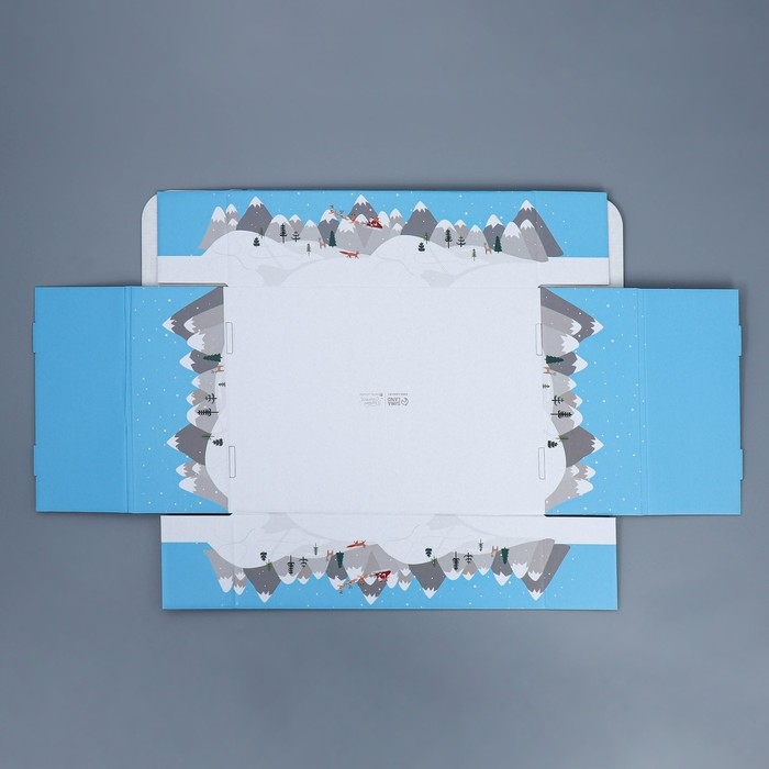 Коробка подарочная новогодняя складная «Город», 30,7 х 22 х 9,5 см, Новый год Коробка подарочная новогодняя складная «Город», 30,7 х 22 х 9,5 см, Новый год