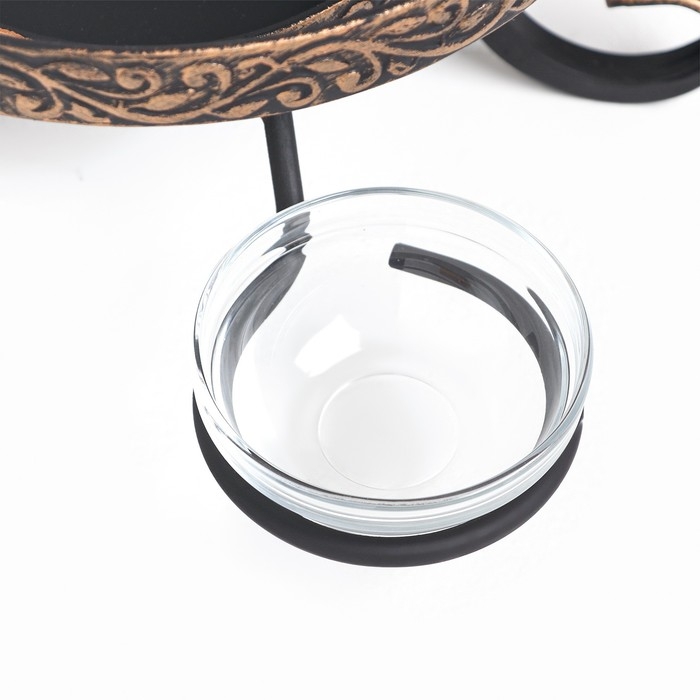 Подставка под садж кованная  Подставка под садж кованная "Шелковый путь" с соусницами, 25 см